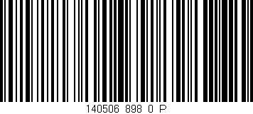 Código de barras (EAN, GTIN, SKU, ISBN): '140506_898_0_P'