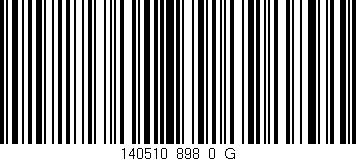 Código de barras (EAN, GTIN, SKU, ISBN): '140510_898_0_G'
