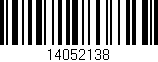 Código de barras (EAN, GTIN, SKU, ISBN): '14052138'