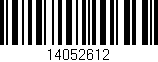 Código de barras (EAN, GTIN, SKU, ISBN): '14052612'