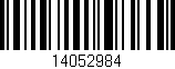 Código de barras (EAN, GTIN, SKU, ISBN): '14052984'