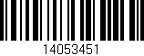 Código de barras (EAN, GTIN, SKU, ISBN): '14053451'