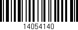 Código de barras (EAN, GTIN, SKU, ISBN): '14054140'