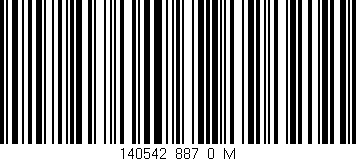 Código de barras (EAN, GTIN, SKU, ISBN): '140542_887_0_M'