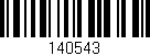 Código de barras (EAN, GTIN, SKU, ISBN): '140543'