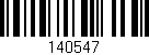 Código de barras (EAN, GTIN, SKU, ISBN): '140547'