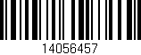 Código de barras (EAN, GTIN, SKU, ISBN): '14056457'