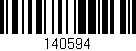 Código de barras (EAN, GTIN, SKU, ISBN): '140594'