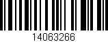 Código de barras (EAN, GTIN, SKU, ISBN): '14063266'