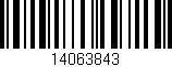 Código de barras (EAN, GTIN, SKU, ISBN): '14063843'