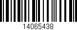 Código de barras (EAN, GTIN, SKU, ISBN): '14065438'