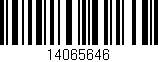 Código de barras (EAN, GTIN, SKU, ISBN): '14065646'