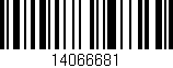 Código de barras (EAN, GTIN, SKU, ISBN): '14066681'