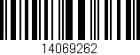Código de barras (EAN, GTIN, SKU, ISBN): '14069262'