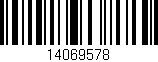 Código de barras (EAN, GTIN, SKU, ISBN): '14069578'