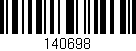 Código de barras (EAN, GTIN, SKU, ISBN): '140698'