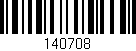 Código de barras (EAN, GTIN, SKU, ISBN): '140708'