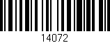 Código de barras (EAN, GTIN, SKU, ISBN): '14072'