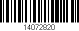 Código de barras (EAN, GTIN, SKU, ISBN): '14072820'