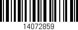 Código de barras (EAN, GTIN, SKU, ISBN): '14072859'