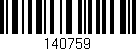Código de barras (EAN, GTIN, SKU, ISBN): '140759'