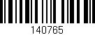 Código de barras (EAN, GTIN, SKU, ISBN): '140765'