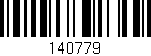 Código de barras (EAN, GTIN, SKU, ISBN): '140779'