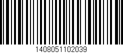 Código de barras (EAN, GTIN, SKU, ISBN): '1408051102039'