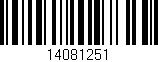 Código de barras (EAN, GTIN, SKU, ISBN): '14081251'