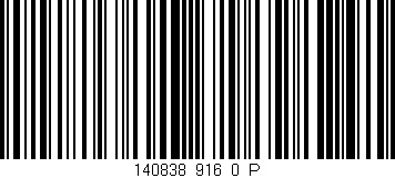 Código de barras (EAN, GTIN, SKU, ISBN): '140838_916_0_P'