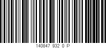 Código de barras (EAN, GTIN, SKU, ISBN): '140847_932_0_P'