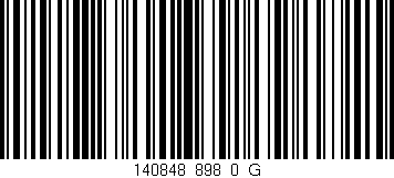 Código de barras (EAN, GTIN, SKU, ISBN): '140848_898_0_G'