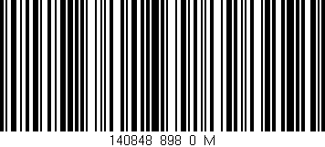 Código de barras (EAN, GTIN, SKU, ISBN): '140848_898_0_M'