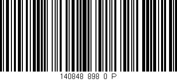 Código de barras (EAN, GTIN, SKU, ISBN): '140848_898_0_P'