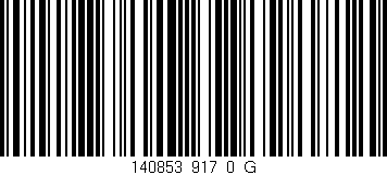 Código de barras (EAN, GTIN, SKU, ISBN): '140853_917_0_G'