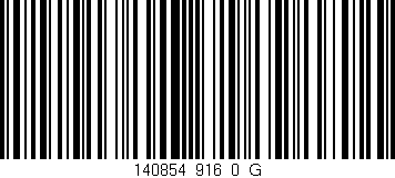 Código de barras (EAN, GTIN, SKU, ISBN): '140854_916_0_G'