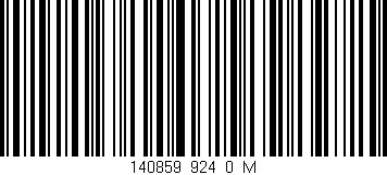 Código de barras (EAN, GTIN, SKU, ISBN): '140859_924_0_M'