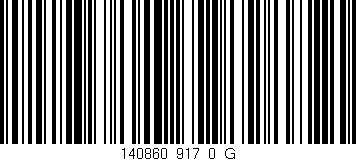 Código de barras (EAN, GTIN, SKU, ISBN): '140860_917_0_G'
