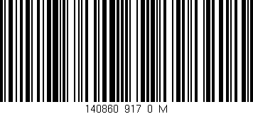 Código de barras (EAN, GTIN, SKU, ISBN): '140860_917_0_M'