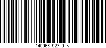 Código de barras (EAN, GTIN, SKU, ISBN): '140866_927_0_M'