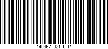 Código de barras (EAN, GTIN, SKU, ISBN): '140867_921_0_P'