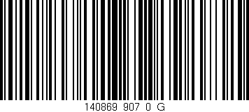 Código de barras (EAN, GTIN, SKU, ISBN): '140869_907_0_G'