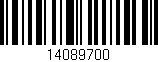 Código de barras (EAN, GTIN, SKU, ISBN): '14089700'