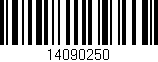 Código de barras (EAN, GTIN, SKU, ISBN): '14090250'