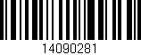 Código de barras (EAN, GTIN, SKU, ISBN): '14090281'
