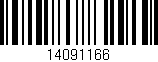 Código de barras (EAN, GTIN, SKU, ISBN): '14091166'