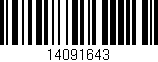 Código de barras (EAN, GTIN, SKU, ISBN): '14091643'