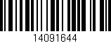 Código de barras (EAN, GTIN, SKU, ISBN): '14091644'