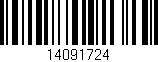 Código de barras (EAN, GTIN, SKU, ISBN): '14091724'