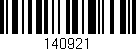 Código de barras (EAN, GTIN, SKU, ISBN): '140921'